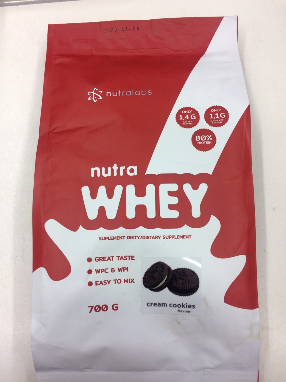 Протеїн - Комплексний протеїн - Nutralabs Nutra Whey 700 g Cream Cookies