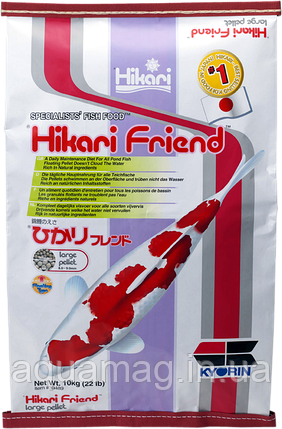 Корм Hikari Friend 10 kg для коропів кой та інших ставкових риб (основне харчування), фото 2
