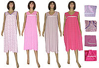 Ночная рубашка женская длинная 03260 Romashka Pink коттон, норма и батал