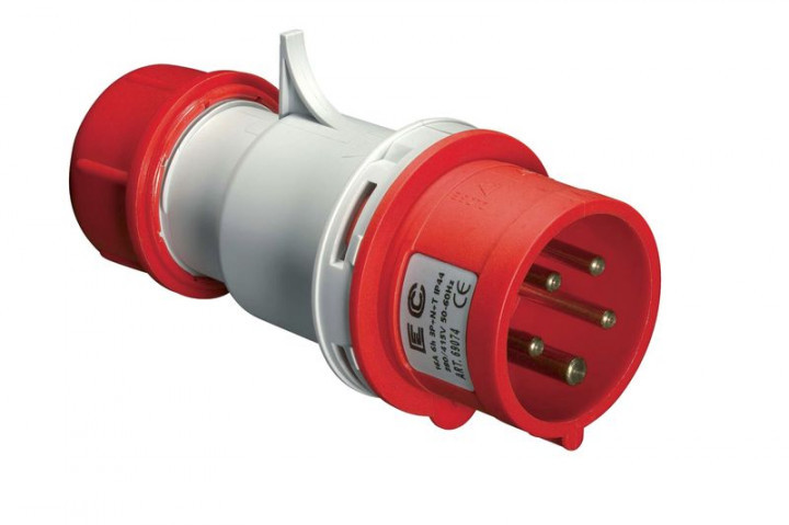 Вилка кабельна EC69074, IP44 (16A, 415V, 3P+N+PE) Elettrocanali, фото 1
