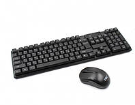 Беспроводная клавиатура KEYBOARD + беспроводная мышка wireless TJ 808 - черного цвета