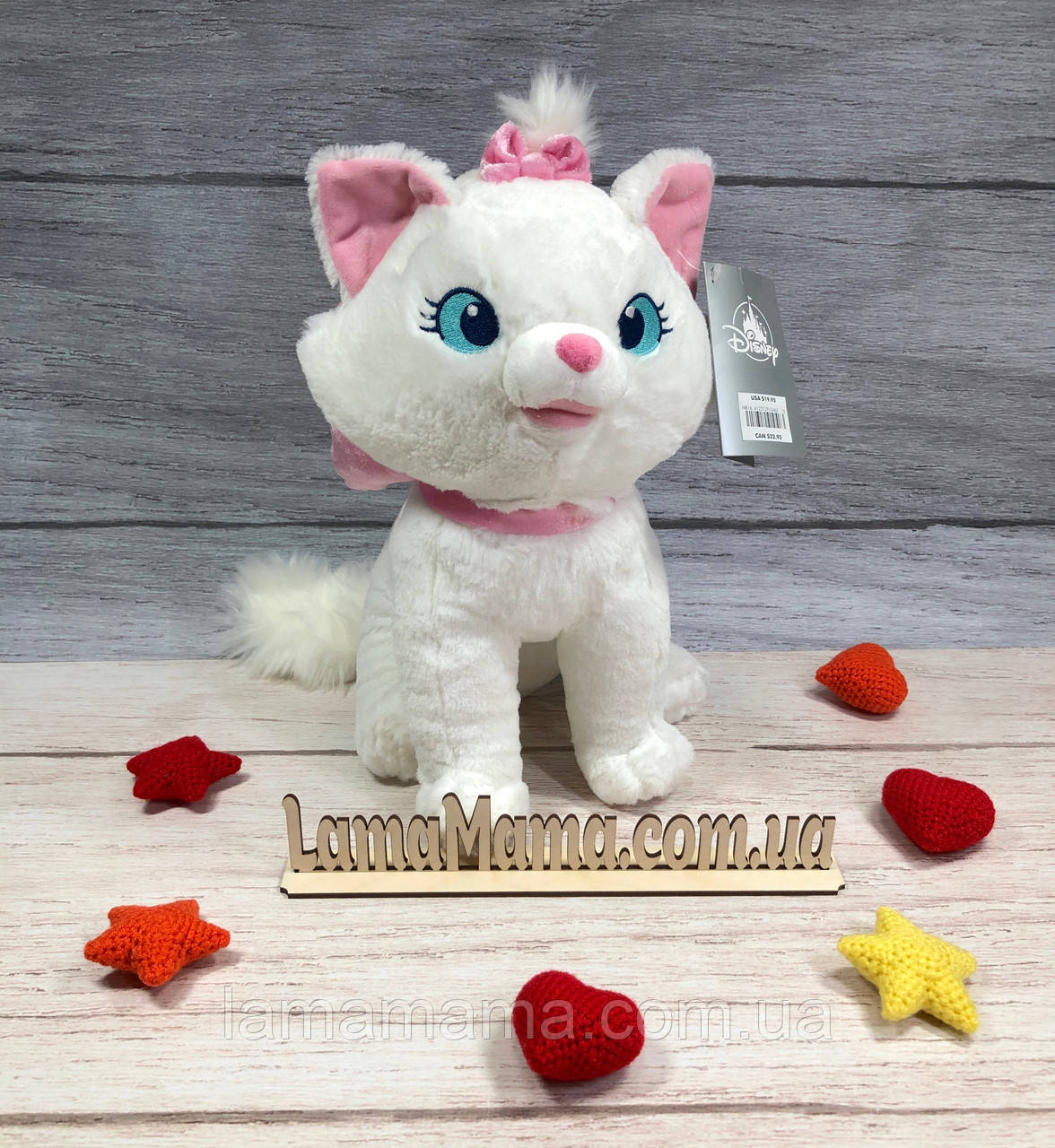 М'яка плюшева іграшка кішечка Марі Коти-аристократи Marie Plush The Aristocats Оригінал Disney