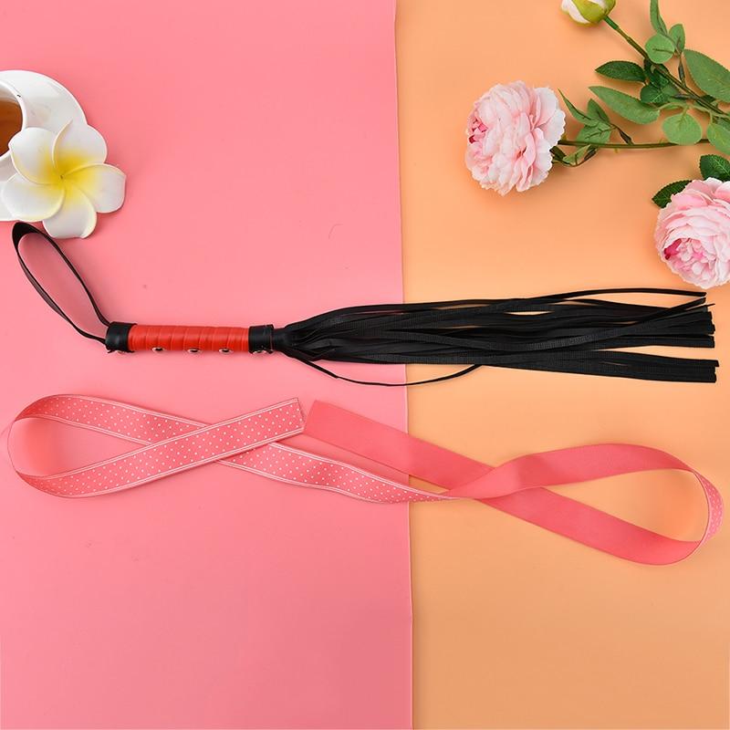 Батіг ігрова 50 см, колір чорний з червоним, фото 1