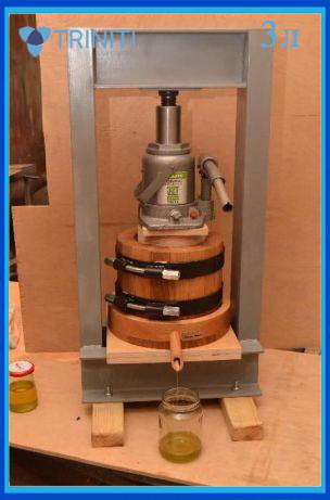 Деревянный маслопресс (пресс для масла) для холодного отжима масла 3 л с домкратом 30 тонн гидравлический - фото 7 - id-p626070587