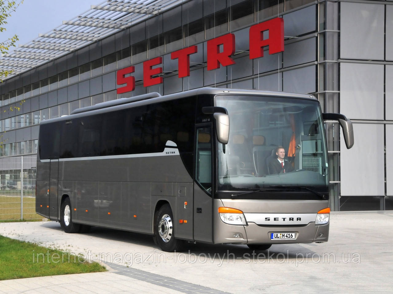 Лобове скло автобуса Setra Kassbohrerer S 416 GT-HD з обігрівом