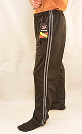 Штани спортивні чоловічі трикотажні зі смужками Штани повсякденні Ao Longcom XL Чорний