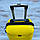 Пластиковий валізу на колесах для ручної поклажі Fly 31 л (маленький) жовтий, фото 3