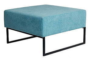 Крісло Лаунж Одиниця Без Спинки каркас метал, тканина La Manche Turquoise (Richman ТМ)