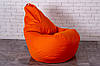 Крісло мішок груша пуфік XL (120х75) Жовтогаряче, фото 9
