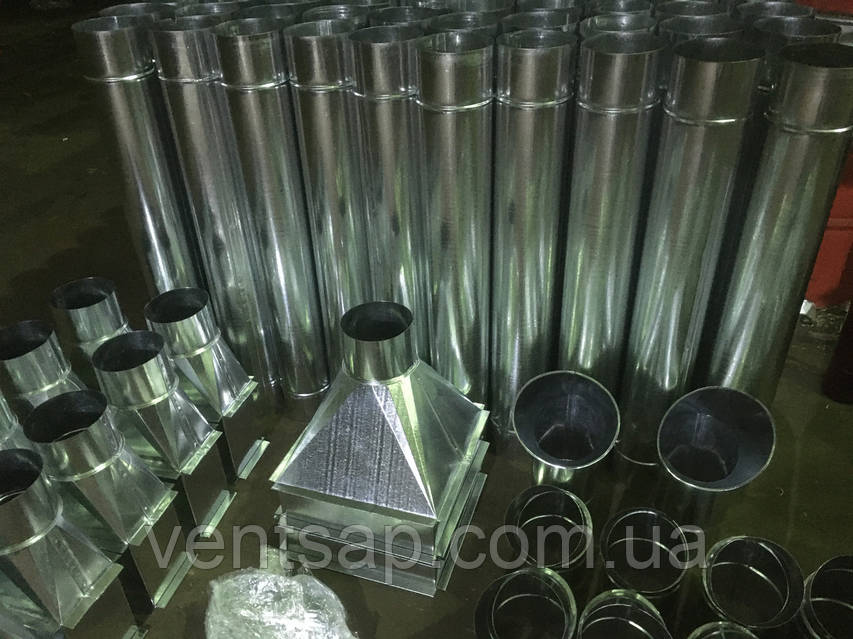 Труба водостічна діаметр 140 мм,оцинк. 0,5 мм, для водостічних систем, фото 3