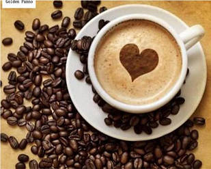 Алмазна вишивка, чашка кави 40х30 см, квадратні стрази, повна викладка  Huacan