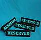 Табличка RESERVED чорна, фото 5
