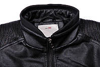 Куртка кожзам утеплена для хлопчиків оптом, Glo-story, 134-164 см, № ВРУ-9261, фото 3