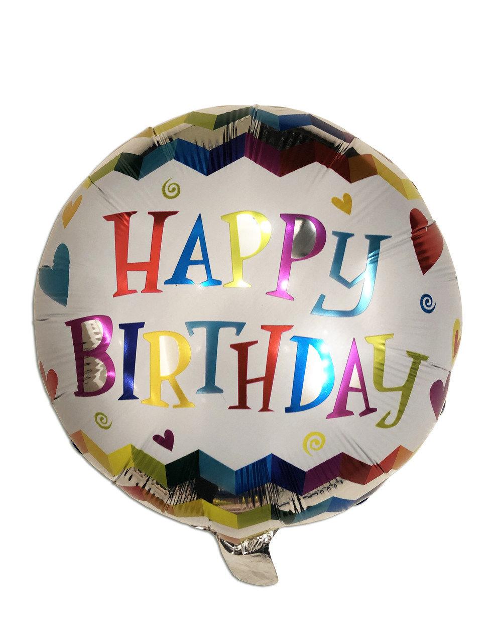 Кулька фольгований Happy Birthday Китай 1480, фото 1