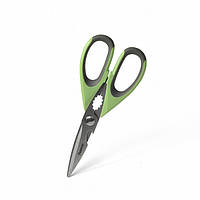 Кухонные ножницы универсальные 22х9.5х1.5см из нержавеющей стали Fissman Зеленый
