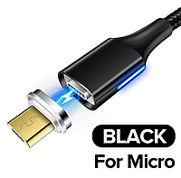 Магнитный кабель для зарядки USB - Micro USB / микро ЮСБ зарядный провод шнур для телефона смартфона Y22AB