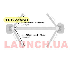 Двостійковий підйомник LAUNCH VAG TLTW-235SB-220, фото 4