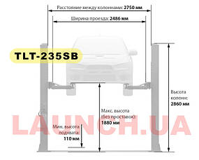 Підйомник для автосервісу LAUNCH VAG TLTW-235SB-380, фото 4
