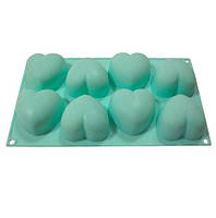 Форма Серця для мусових тістечок на 8 шт