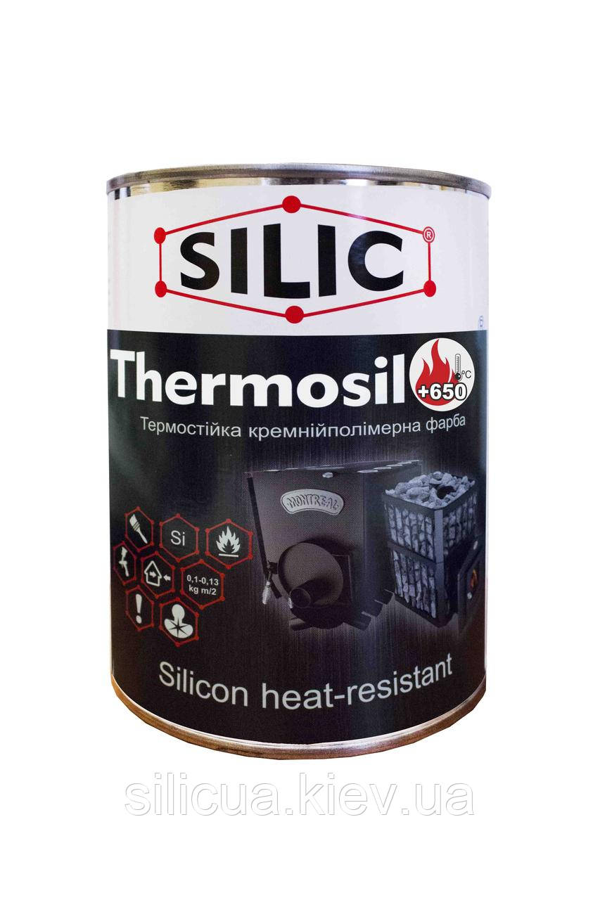 Термостійка кремнійорганічна фарба Thermosil 650 (1 кг) зелений