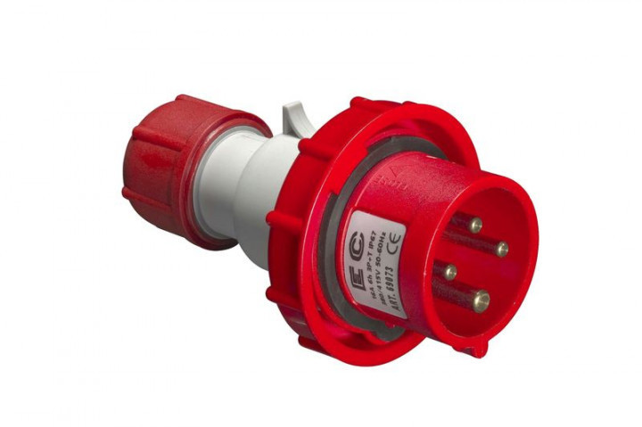Вилка кабельна EC69079, IP67 (32A, 415V, 3P+N+PE) Elettrocanali, фото 1