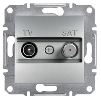 Телевизионная розетка TV/SAT 1дБ алюминий концевая Asfora EPH3400161