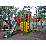 Ігровий вуличний будиночок майданчик "Халабуда" зі спіральною гіркою, фото 2