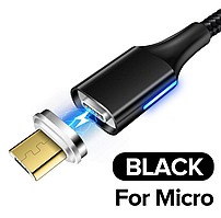 Магнітний кабель для заряджання USB - Micro USB 2 метри мікроЮСБ зарядний провід шнур для телефону смартфона Y25B