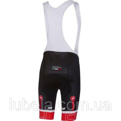 Трико (S) Castelli Volo Bib Shorts черно-красное мужское тренировочное - фото 2 - id-p1112440761