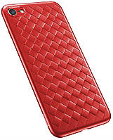 Чехол Baseus для iPhone SE 2022/ 2020/ 8/ 7, BV Weaving Case, Red (WIAPIPH8N-BV09)