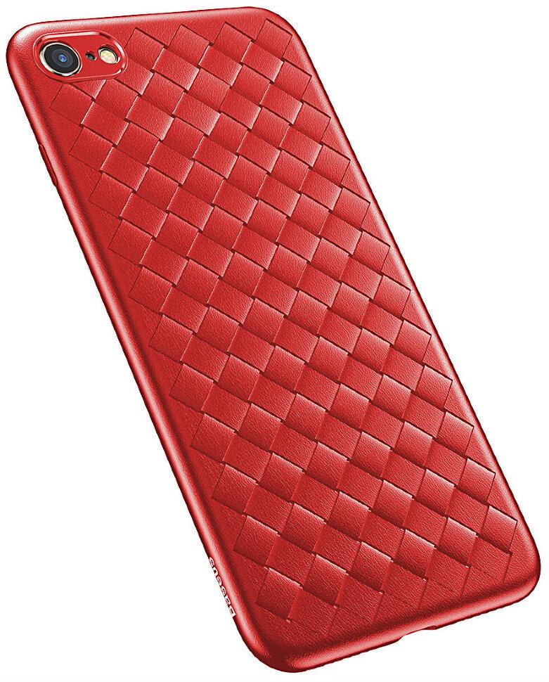 Чехол Baseus для iPhone SE 2022/ 2020/ 8/ 7, BV Weaving Case, Red (WIAPIPH8N-BV09), фото 1