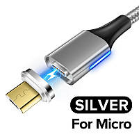 Магнитный кабель для зарядки USB - Micro USB 2 метра микроЮСБ зарядный провод шнур для телефона смартфона Y25S