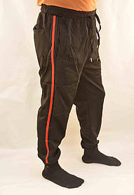 Штани спортивні чоловічі під манжет із лампасою XL Штани в рубчик Ao longcom