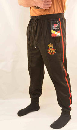 Штани спортивні чоловічі під манжет із лампасою XL — 5XL Штани в рубчик Ao longcom, фото 2