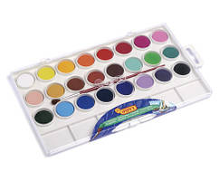 Акварельні фарби Jovi, 24 кольору в комплекті з пензликом (800/24)