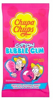 Chupa Chups Cotton Candy Bubble Gum, 11g