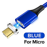 Магнітний кабель для заряджання USB - Micro USB 2 метри мікроЮСБ зарядний провід шнур для телефону смартфона Y25W