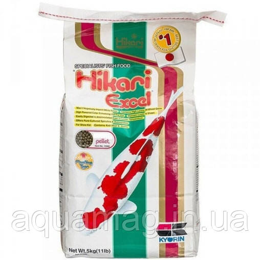 Корм для коропів кой Hikari Excel 5 kg (посилення забарвлення, швидкий ріст, корм для ставкових риб)