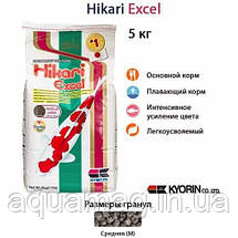 Корм для коропів кой Hikari Excel 5 kg (посилення забарвлення, швидкий ріст, корм для ставкових риб), фото 3