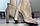 Жіночі літні ботильйони сітка на високому каблуці, пудра экозамша, фото 7