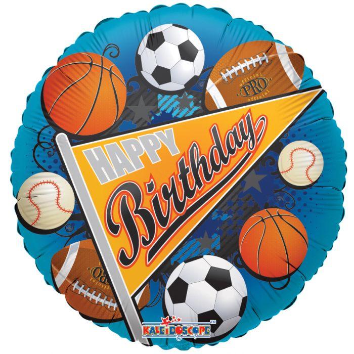 До 18" Спортивний Вимпел B'day, В УП