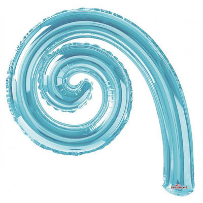 До 14" Спіральна куля Kurly Spiral Light Blue