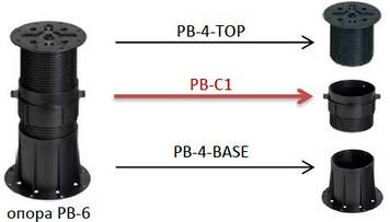 BP-4-TOP. Вершина опори BP-4, поліпропілен, Buzon, Бельгія