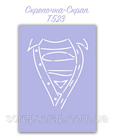 Трафарет для пряників супермен, фото 1