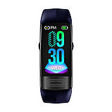 Розумний фітнес браслет Lemfo P11 з датчиком ЕКГ (Синій), фото 2