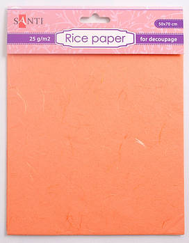 Рисовий папір помаранчева 50*70 см код: 952713