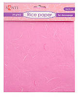 Рисовая бумага розовая 50*70 см код: 952715