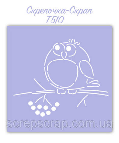 Трафарет для пряників птах, фото 1