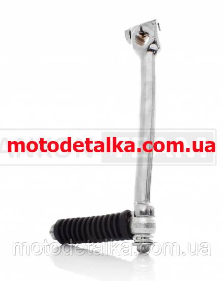 Ніжка кікстартера Дельта 125, JH125, TTR125 хром (пряма, крос)