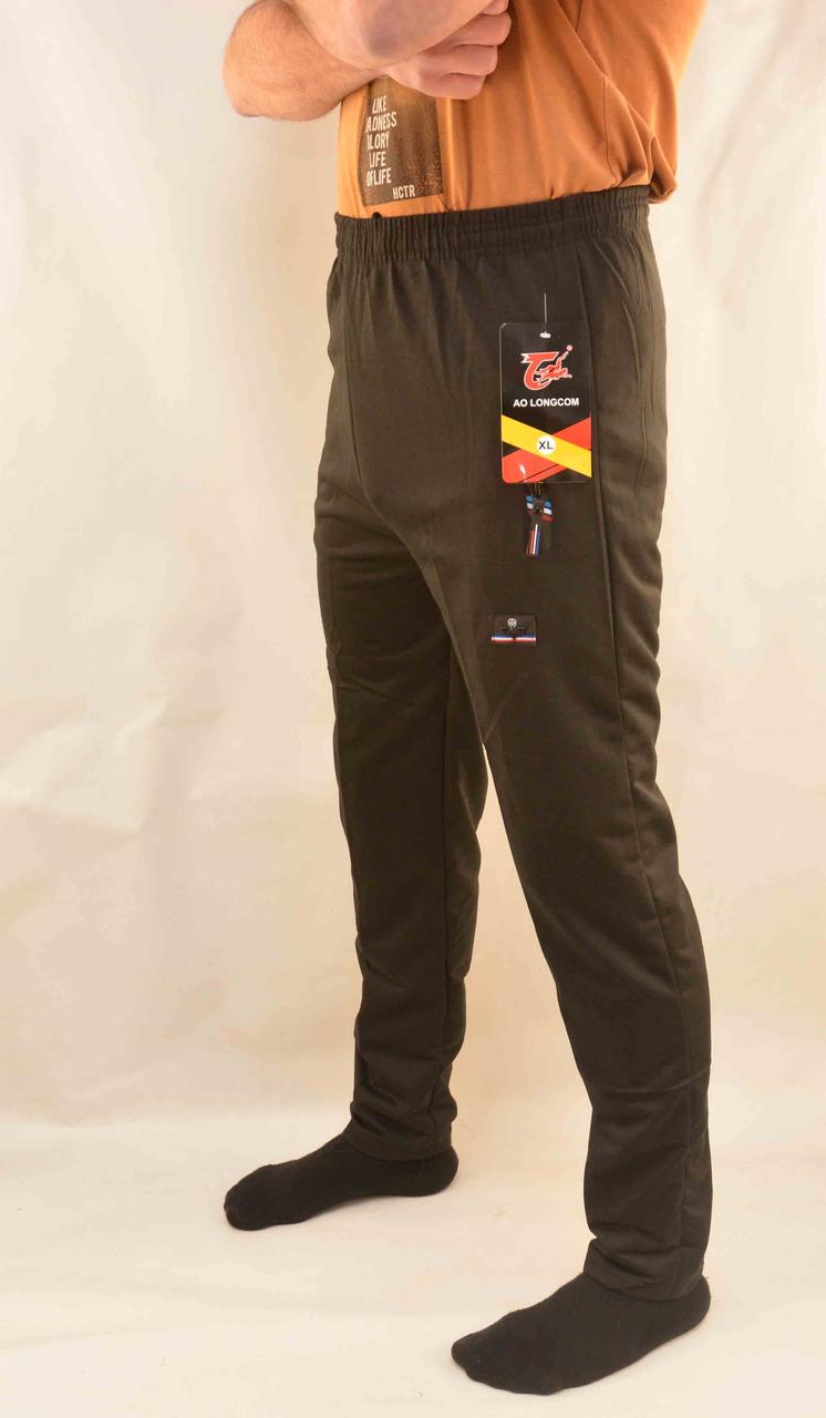 Штани чоловічі спортивні звужені зі змійками на кишенях Ao longcom Штани трикотажні спортивні Чорний